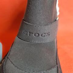crocs crocasam boy 17.5cm スエードブーツの画像