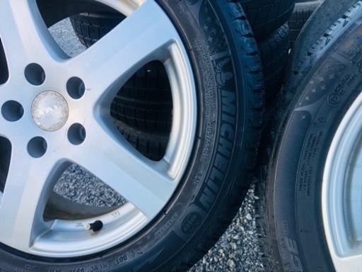 冬タイヤ 205/55R16 PCD112ワーゲン ミニ ベンツ用アルミ付きミシュランスタッドレス4本組