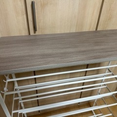 靴　収納棚　5段　シューズラックの画像