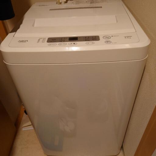 AQUA  AQW S-452(W)   4.5kg 洗濯機  決定済み