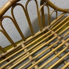 12月12日昼まで　ラタンソファー　バンブー　2〜3人掛けの画像