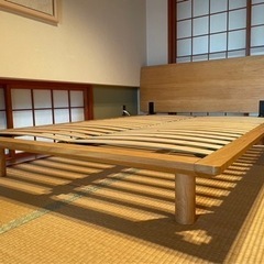 【決定しました】【受付停止】無印良品　ダブルベット　フレームのみの画像