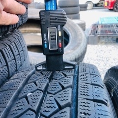 冬タイヤ 165R13 LT 軽バン軽トラ用2021年製スタッドレス アルミ付き4本組の画像