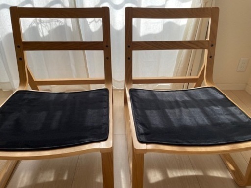 【値下げ】無印 ソファ リビングでもダイニングでもつかえるソファ　2脚 無印良品(MUJI)の人気のリビングでもダイニングでもつかえるソファー