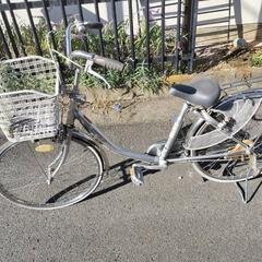24インチ自転車書類あり　タイヤパンク