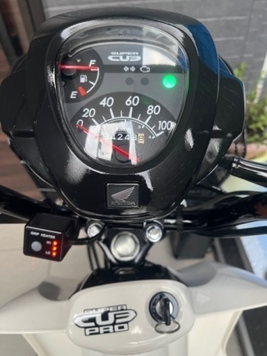 ホンダスーパーカブプロ110純正グリップヒーター