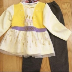 新品タグ付き　子供　アナ雪　アナのドレス風なりきりパジャマ　120