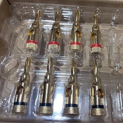 バナナプラグ　24金メッキの画像
