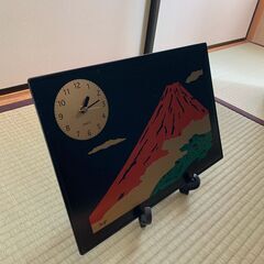 赤富士 画時計（未使用品）の画像