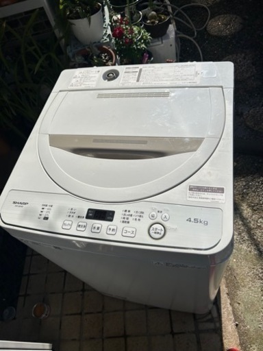 洗濯機　シャープ　ESｰGE4D–C 4.5キロ