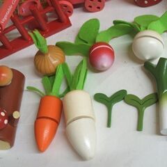 マザーガーデン 野いちごのおままごと ベジタブルガーデン 木製　小物 野菜 きのこ 井戸 イチゴじょうろ 他 ☆ PayPay(ペイペイ)決済可能 ☆ 札幌市 豊平区 平岸 平岸店の画像
