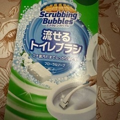 ジョンソン スクラビングバブル流せるトイレブラシ フローラルソー...