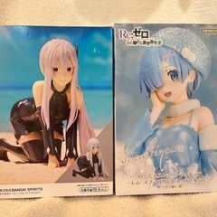Re:ゼロから始める異世界生活 エキドナ、レム　新品未開封2点セットの画像