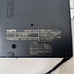 【レガストック江東店】カセットレコードプレーヤー　サンヨー MR-47(K) SANYOの画像