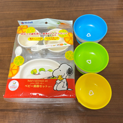 新品離乳食皿　スヌーピー