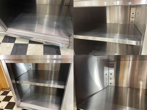 (1)ステンレスキャビネット　1200×600×800 業務用　店舗用品　飲食店　厨房機器　アジャスター高さ調節可能