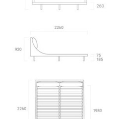 【引っ越し大セール‼️】armoniaで計27万で購入したベットの画像