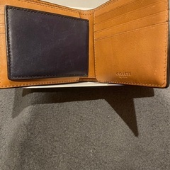 Coach wallet コーチ財布メンス　ネイビーブルーの画像