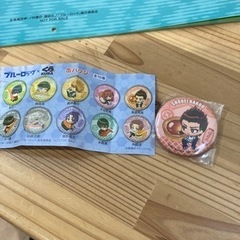 ブルーロック。カレンダーと缶バッジの画像