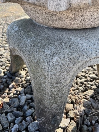 【売約済】雪見灯籠 庭園 和風置物 六角雪見 石灯籠