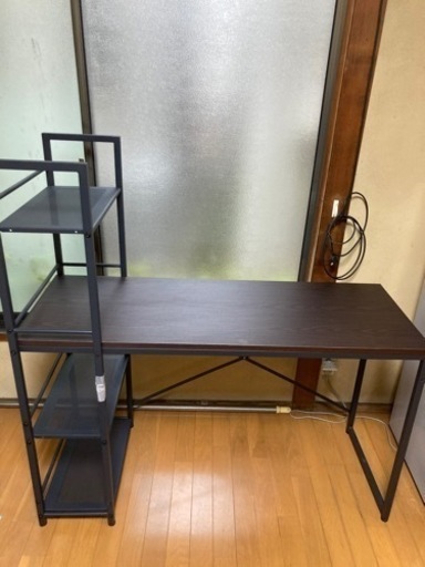 棚付きデスク　横120 高さ120 奥行50（cm）