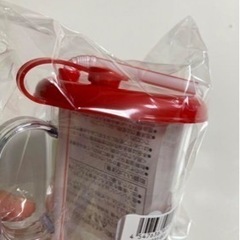 【新品未開封】ミキハウス　2way ストローマグ 蓋つきコップ　袋付きの画像