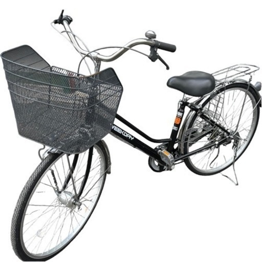 WEEKDAY 自転車　ブラック 黒 防犯登録解除済み