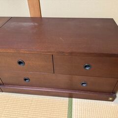 ローボード　テレビボードと収納棚の2点セットの画像