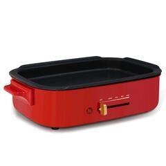 新品未開封　平面&たこ焼きプレート　JENICA ホットプレート JC-HP01-REの画像