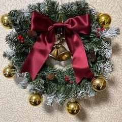 クリスマスリース　特大ブーツ付き