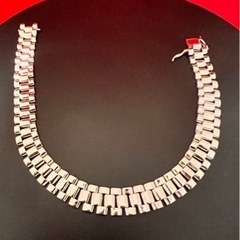 セール❣️Pt900 ブレスレット‼️ロレックスベルトタイプ