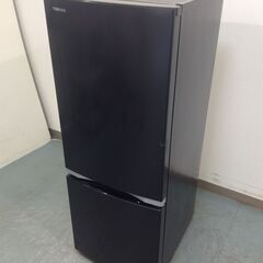 (12/23受渡済)JT7557【TOSHIBA/東芝 2ドア冷蔵庫】高年式 2021年製 GR-S15BS-K 家電 キッチン 冷蔵冷凍庫 右開き 153L