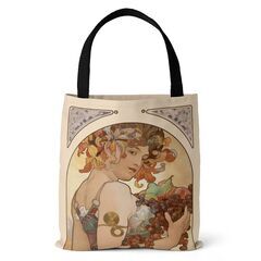 新品 ミュッシャ トートバッグ 芸術 アート 古典 バッグ Fruit