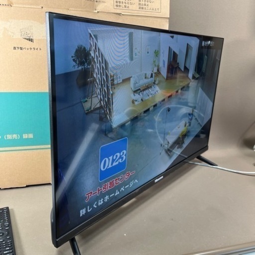 【美品】【送料無料】Hisense ハイセンス 32v型 ハイビジョン液晶テレビ 32E35G 2022年製 直下型バックライト 中古