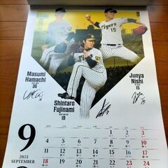 2023年度阪神タイガースカレンダーの画像
