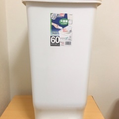 【値下げ】銀イオン抗菌　６０ℓごみ箱　ペダル付き