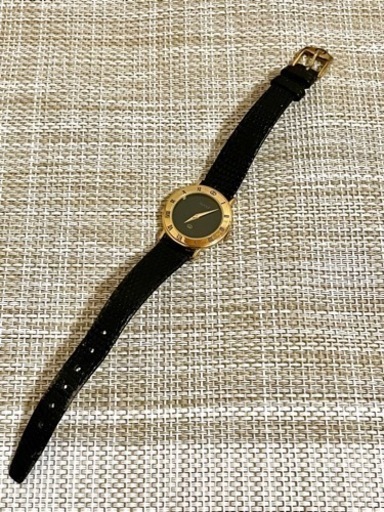 [ヴィンテージ:純正ベルト&尾錠/稼働] GUCCI グッチ 3000L/ローマベゼル/リストウォッチ/ゴールド/ラウンド/腕時計