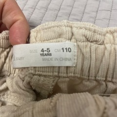 ZARAbabyコーデュロイパンツの画像