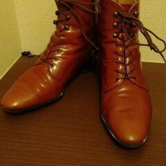 ジャンク・茶色ブーツ23センチ