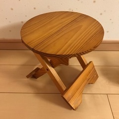 木製　花台　置き物　オブジェ　折り畳みの画像