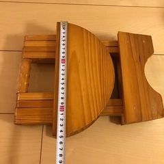 木製　花台　置き物　オブジェ　折り畳みの画像
