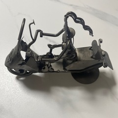 廃材アート　バイクの画像