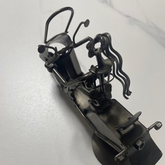 廃材アート　バイクの画像