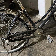 自転車　27インチ　パナソニック　中古　シティサイクル　内臓3段変速　オートライトの画像
