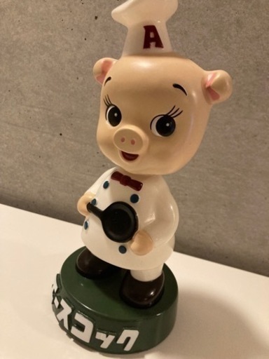 エースコック　豚　人形　
