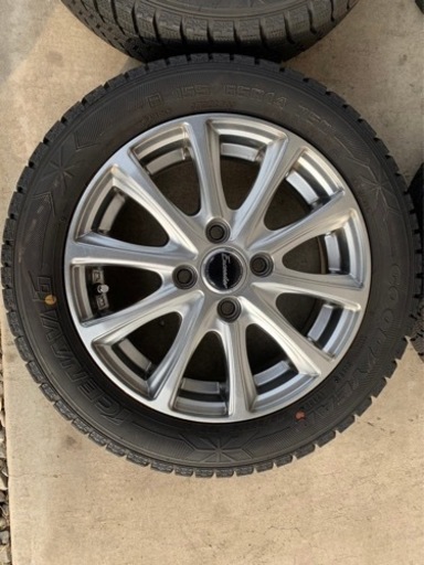 軽自動車　社外ホイール　スタッドレスタイヤ　155/65R14 GOOD YEAR 
