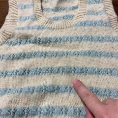 ハンドメイド子供用ベスト、ジレの画像