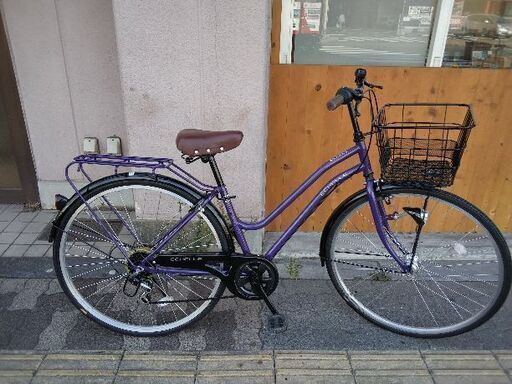 SAIMOTO]ECHELLE(エシェール)27吋 シティーサイクル 外装6段/LEDオート