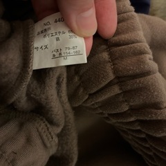 ライダースジャケット 風な ジャケット 薄茶色 Mの画像