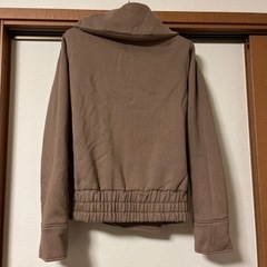 ライダースジャケット 風な ジャケット 薄茶色 Mの画像
